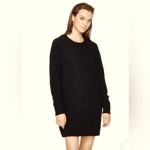 Aritzia Wilfred Free Black above knee mini dress. Wool alpaca acrylic blend